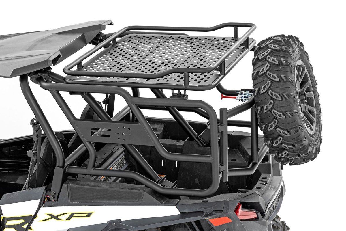 Polaris RZR XP 4 1000 EPS Tubular Rear Cargo Rack - Rough Country - '14-'19